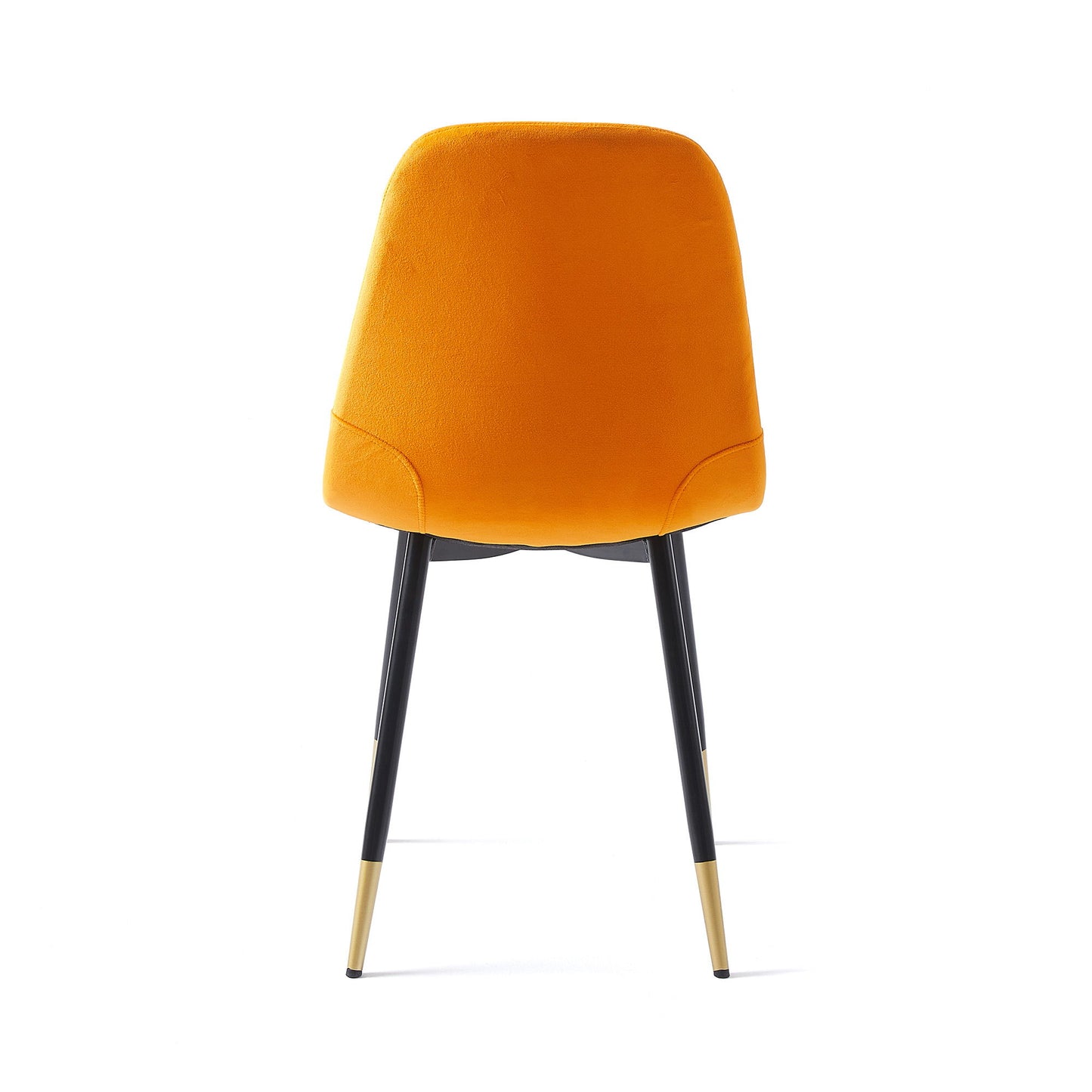Velvet Tufted Accent Chairs With Golden Color Metal Legs, Modern Dining Chairs For Living Room Home Essentials