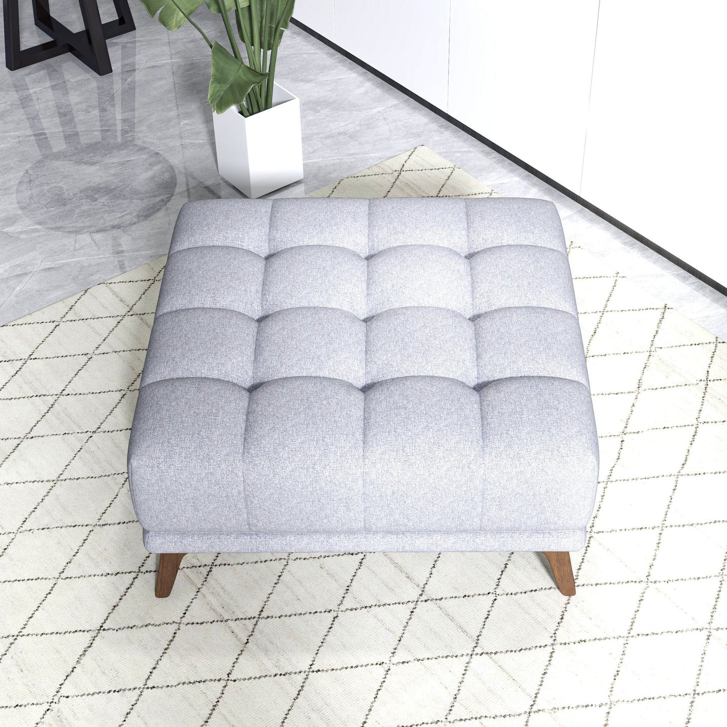 Addison - Square Upholstered Ottoman Ashcroft Furniture