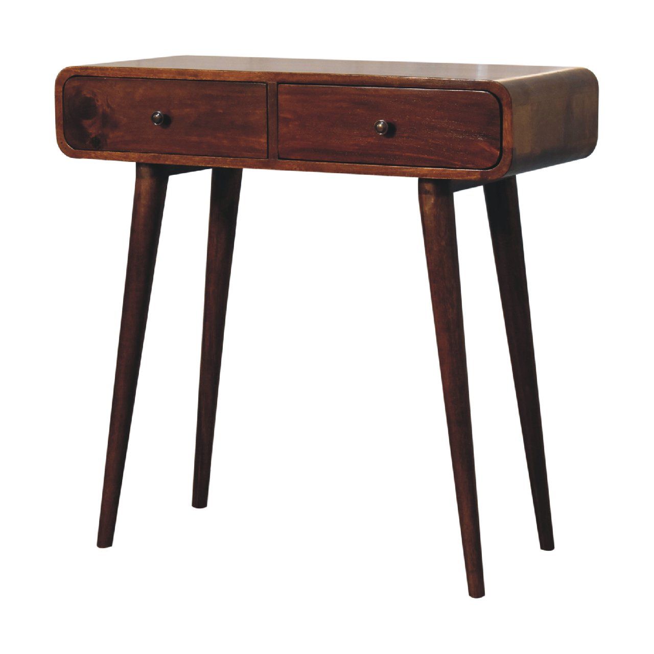 Curved Hallway Table - Chestnut Artisan Furniture