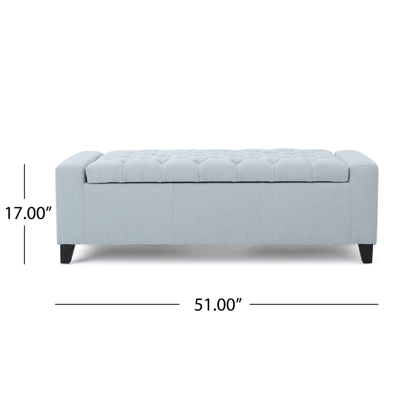 Guernsey - Ottoman Storage With Tufted Top Noble House