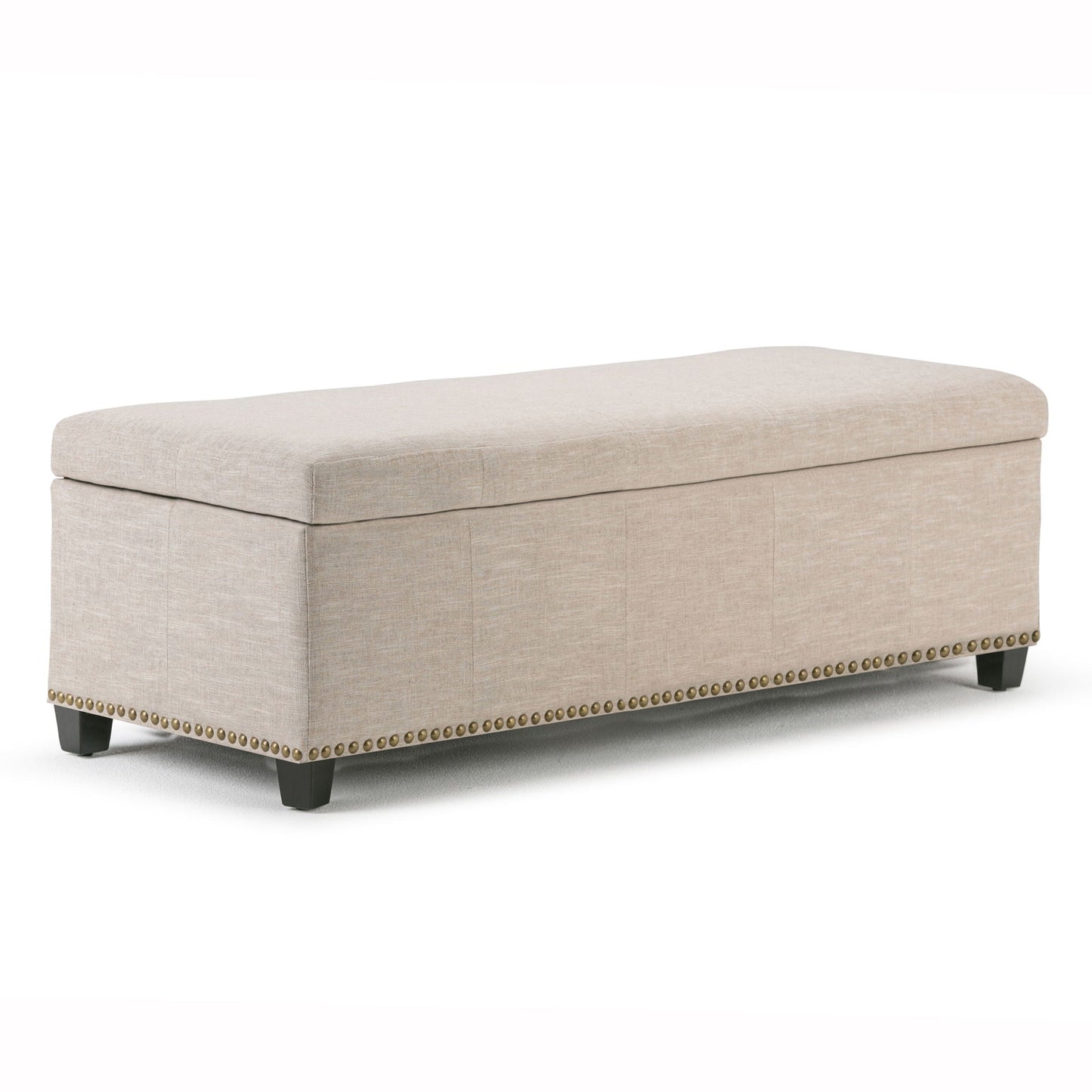 Kingsley - Upholstered Large Storage Ottoman Simpli-Home