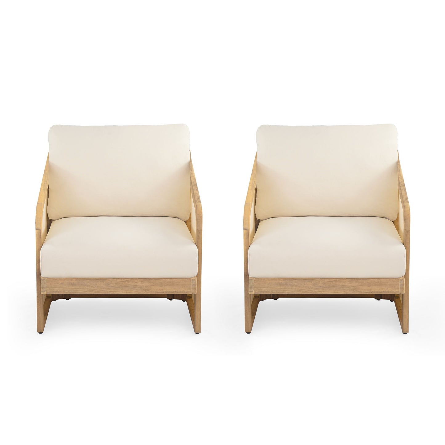 Royal - Wood Textilene Club Chair Noble House