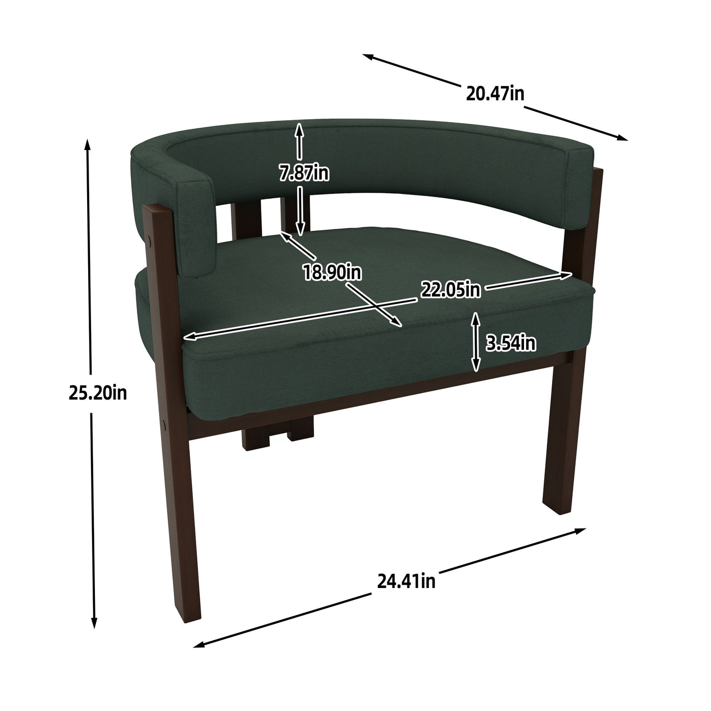 Modern Accent Teddy Upholstered Armchair Home Essentials
