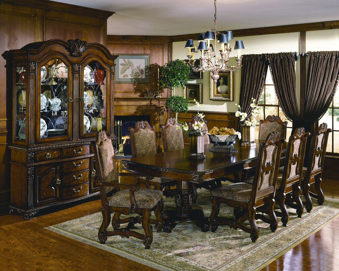Neo Renaissance - Dining Table - Cherry Crown Mark
