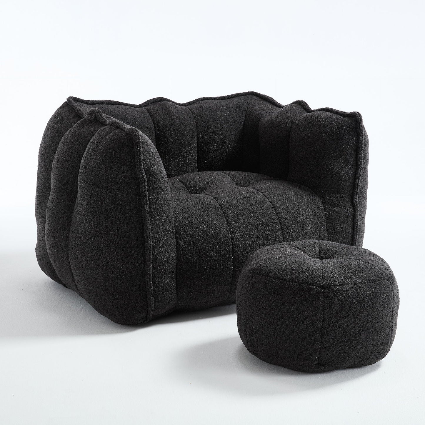 Soft Chenille Bean Bag Chair With High Resilient Foam Home Essentials