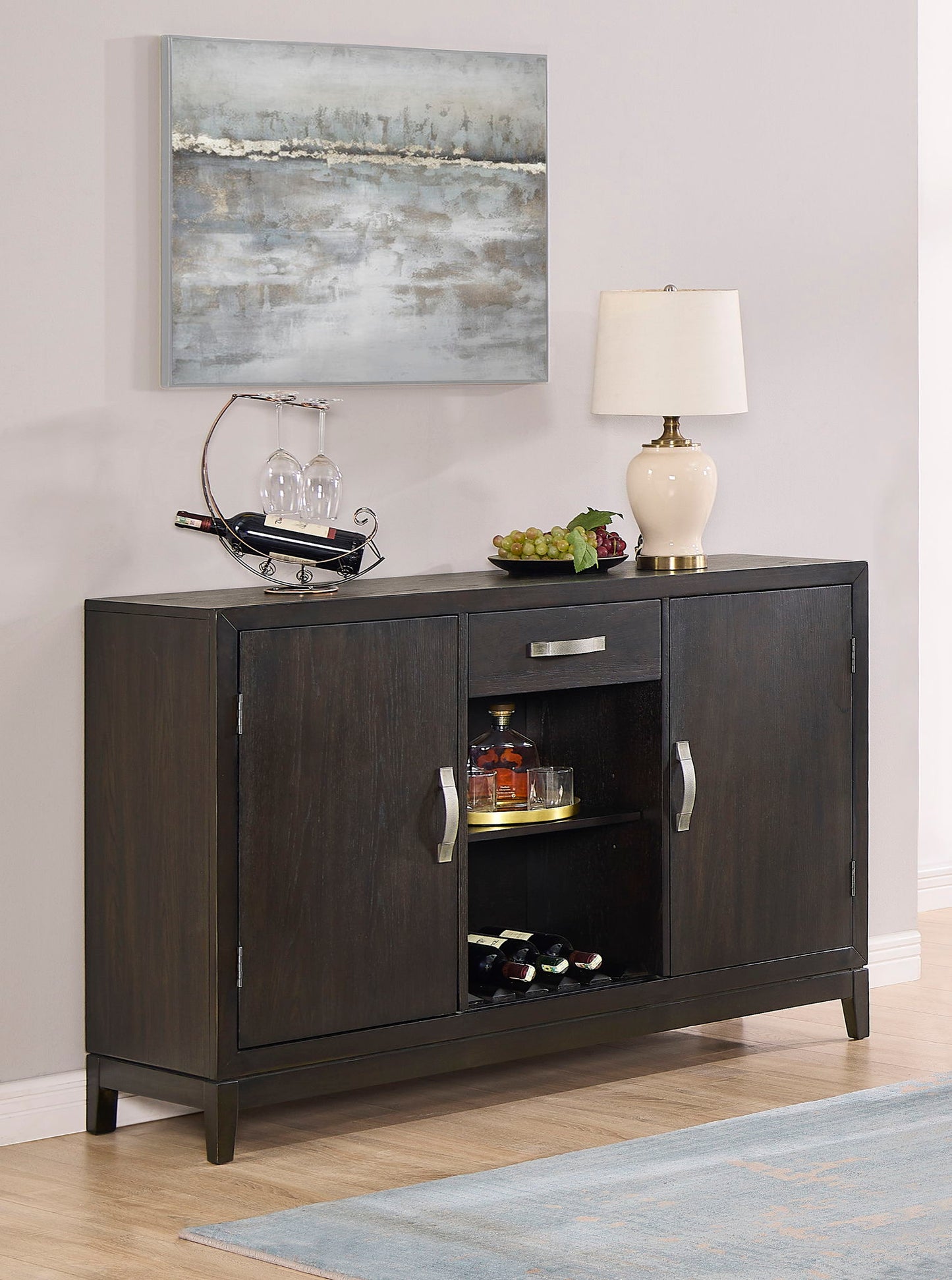 Jeffries - Sideboard - Espresso Crown Mark