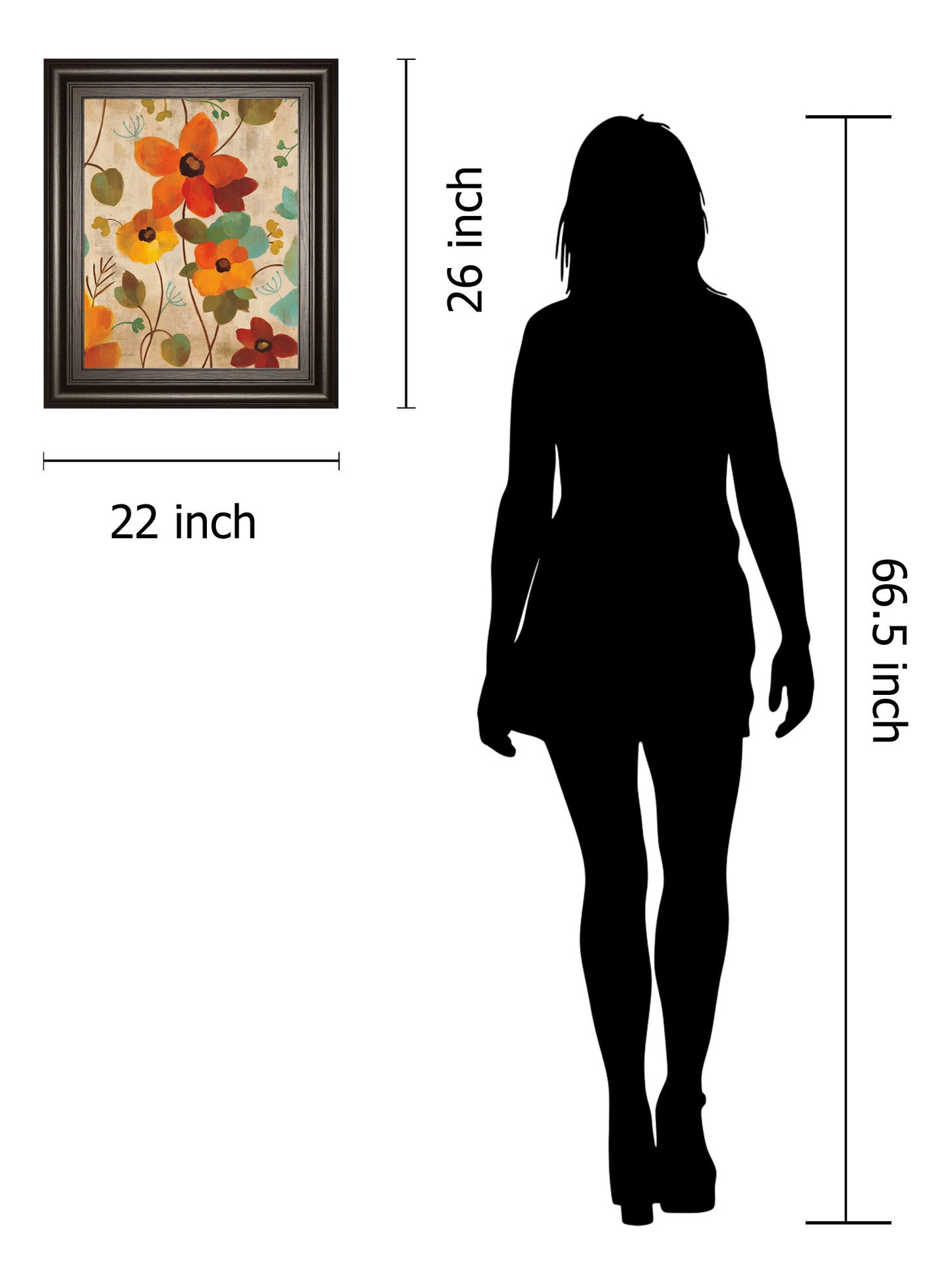 Vibrant Embroidery III By Silvia Vassileva - Framed Print Wall Art - Orange