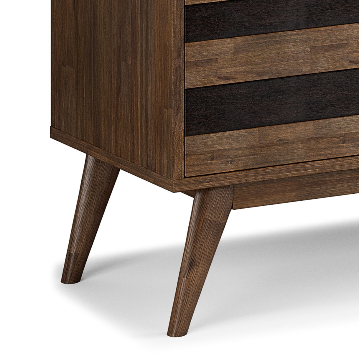 Clarkson - TV Stand - Rustic Natural Aged Brown Simpli-Home
