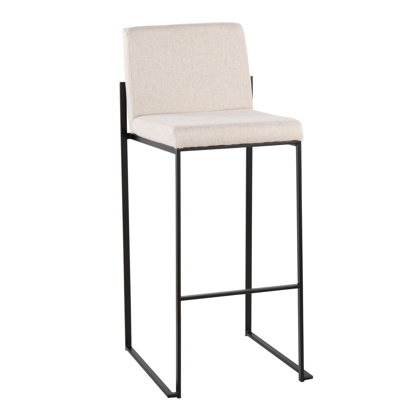 Fuji - Contemporary High Back Barstool Elegant Design Lumi Source