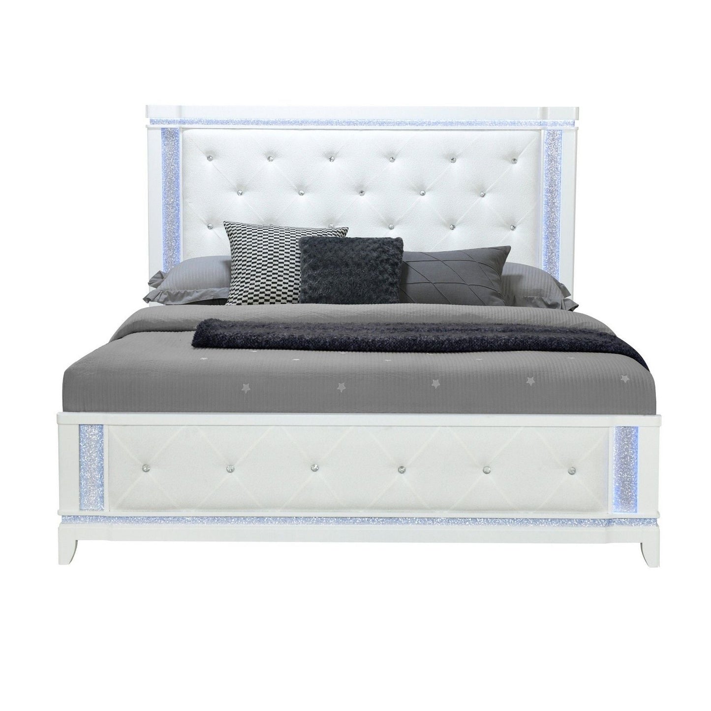 Adalid - Contemporary Bed With LED Lights Global Furniture USA