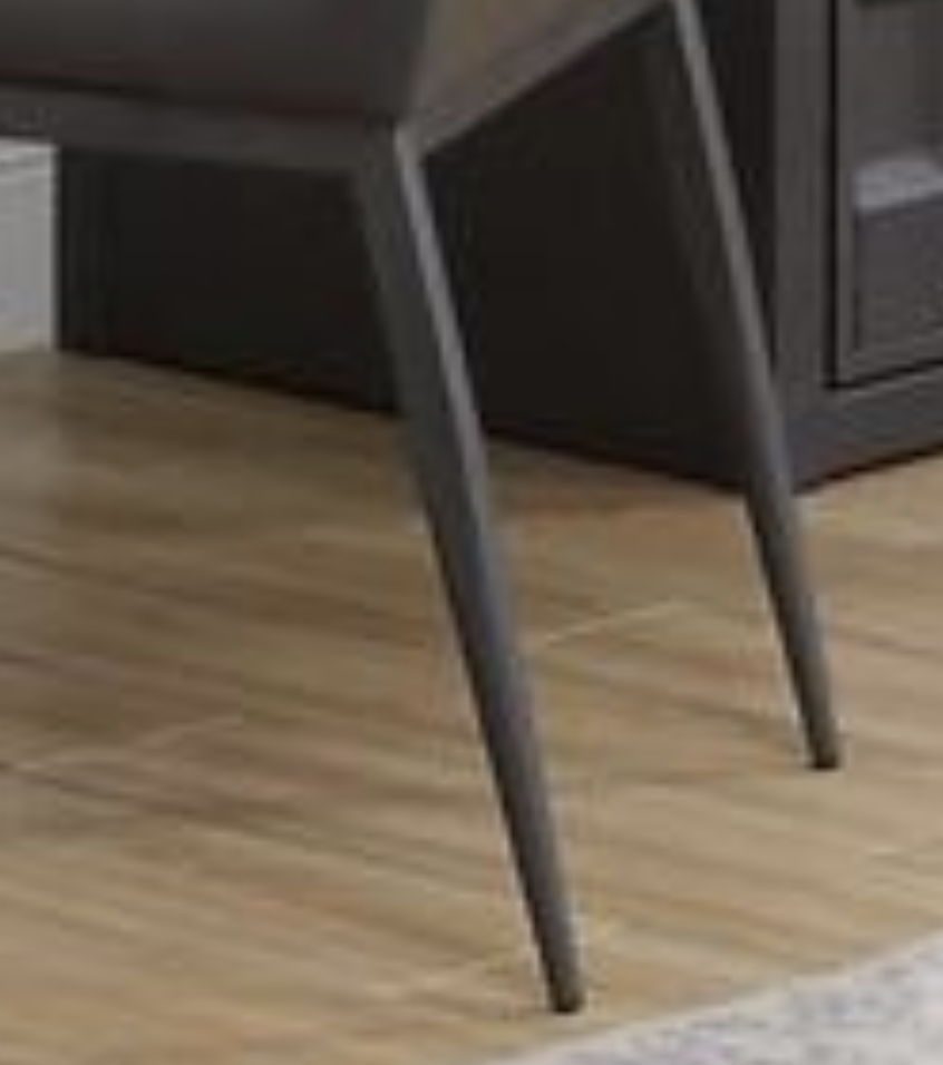 Cargo - Synthetic Leather Chair - Gray / Gunmetal