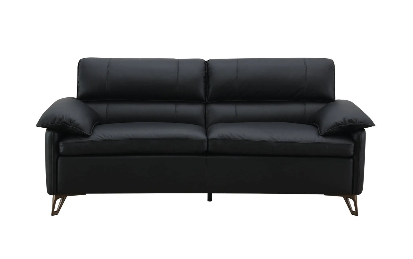 Eilene - Top Grain Leather Loveseat - Black Acme