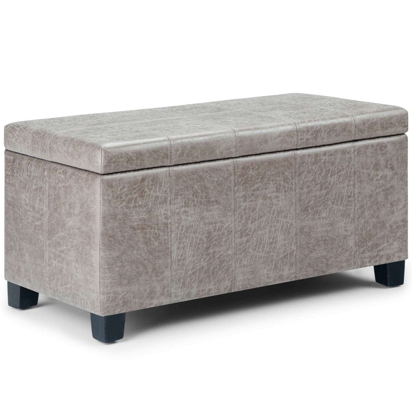 Dover - Upholstered Storage Ottoman Bench Simpli-Home