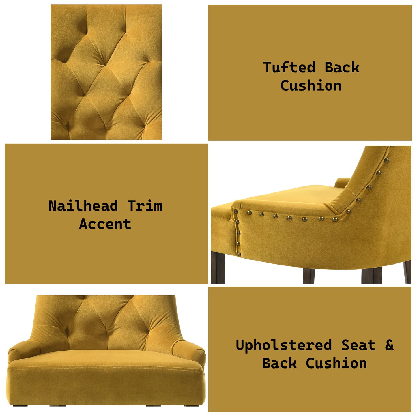 Farren - Velvet Side Chair (Set of 2) Acme