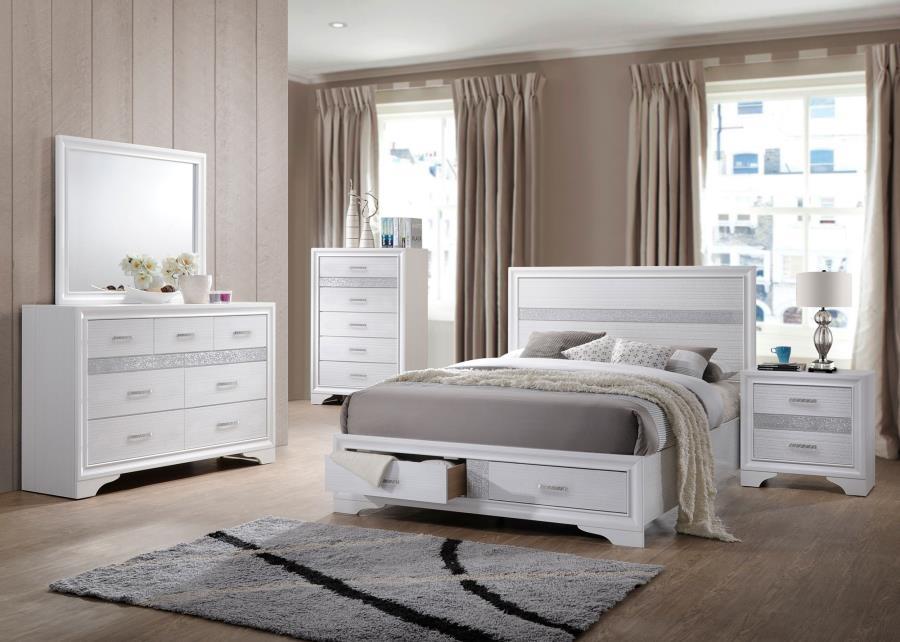 Miranda - Storage Wood Panel Bed CoasterEveryday