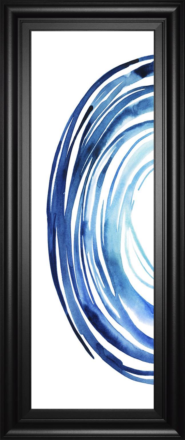 18x42 Blue Vortex I By Grace Popp - Blue Classy Living