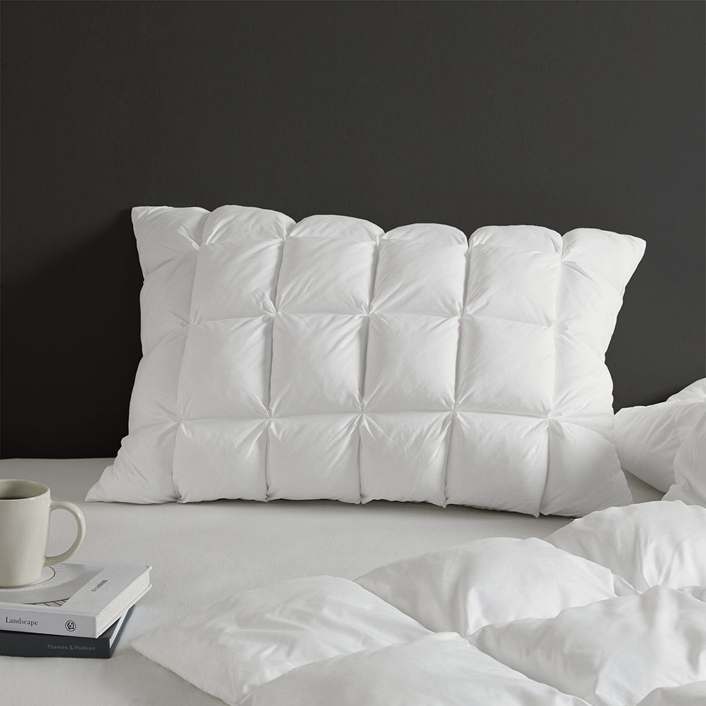 Stay Puffed - Overfilled Pillow Protector Single Piece - White Madison Park
