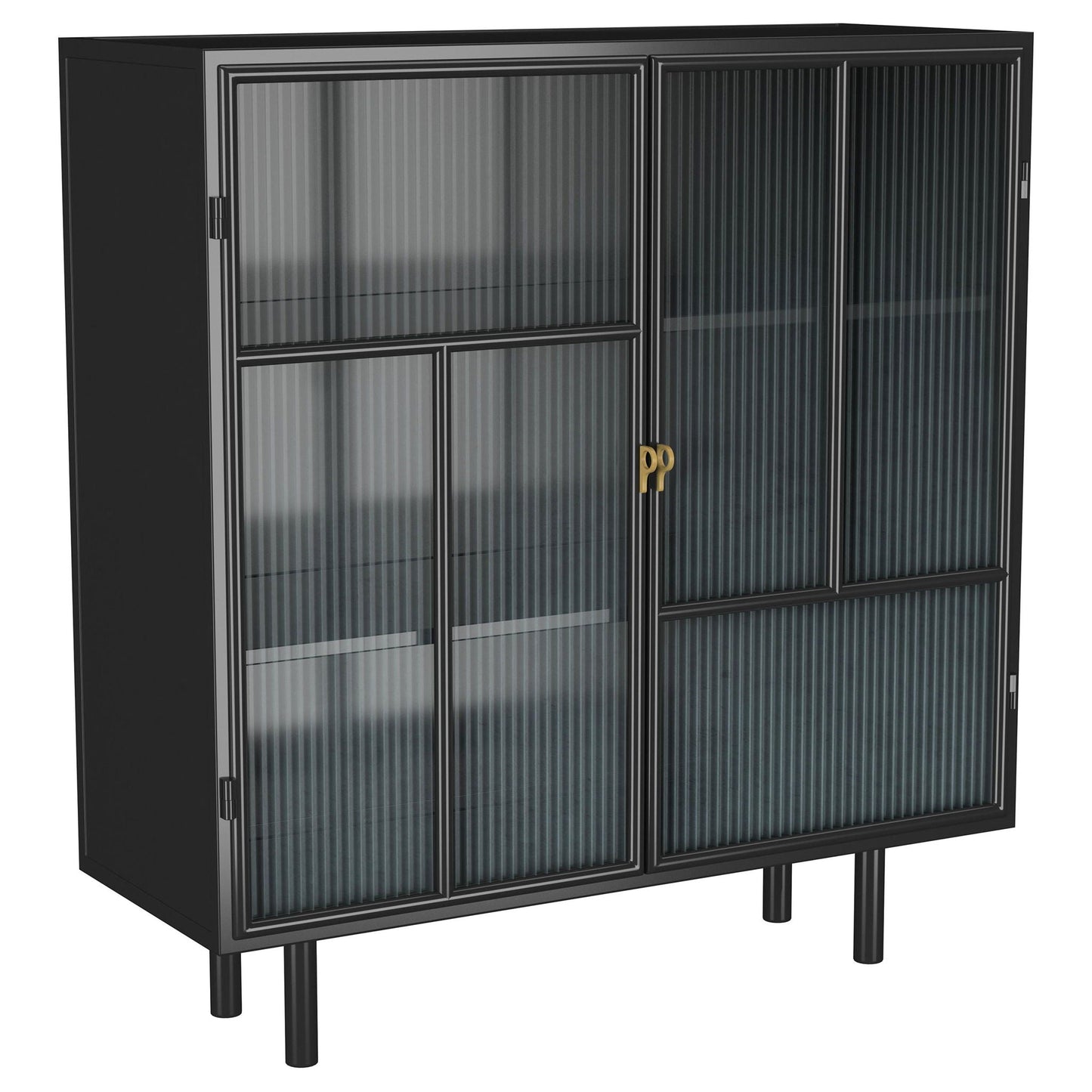 Dalia - 2 Door Accent Storage Cabinet With Shelving - Black Coaster Fine Furniture
