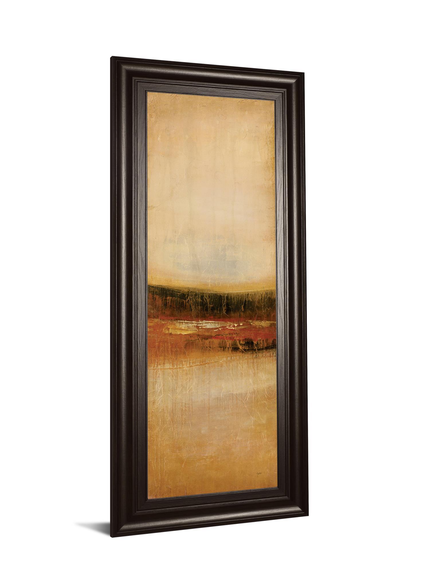 Tall Colour Il By Hunter - Framed Print Wall Art - Beige Classy Art