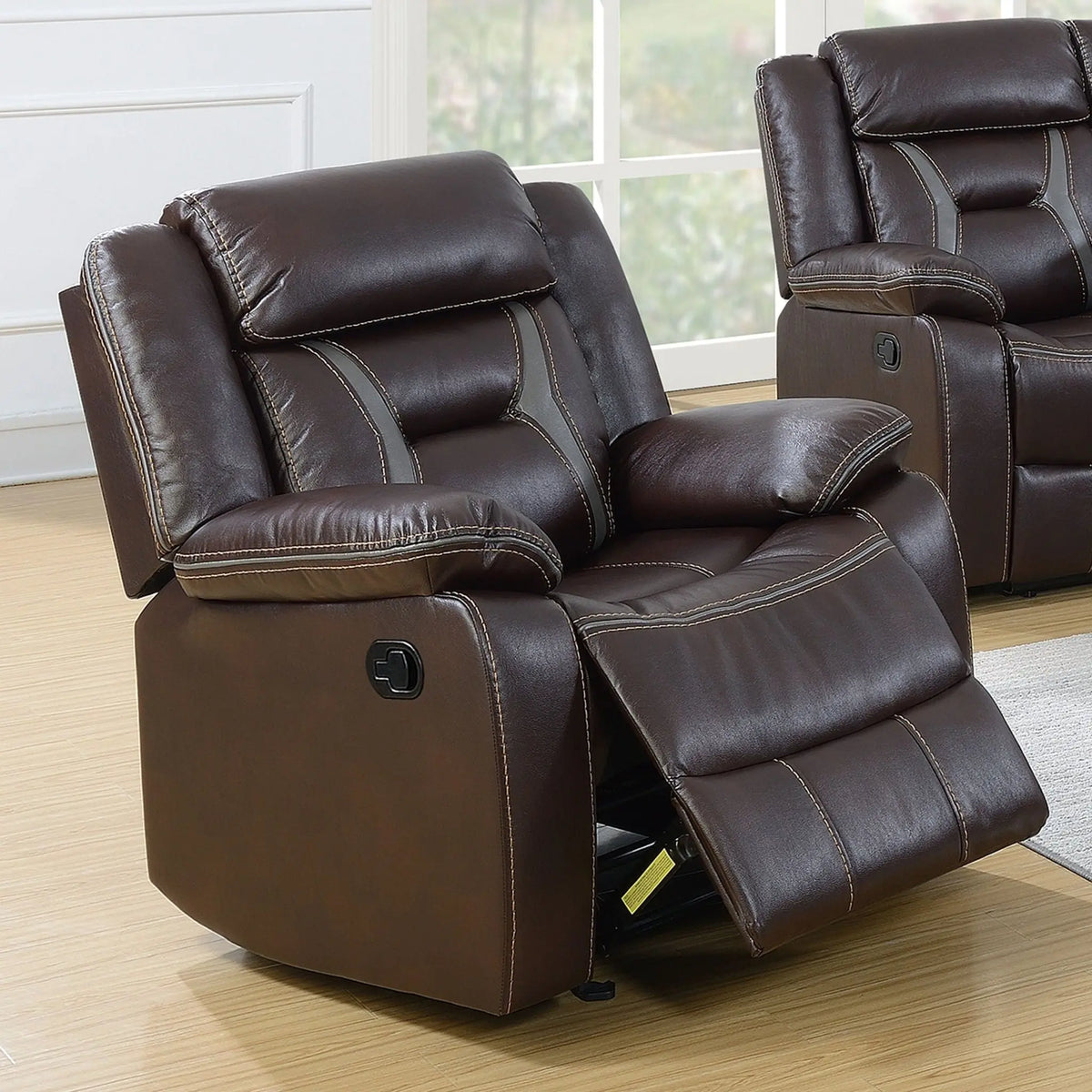Modern Recliner With Pillow Arms And Headrest Home Essentials