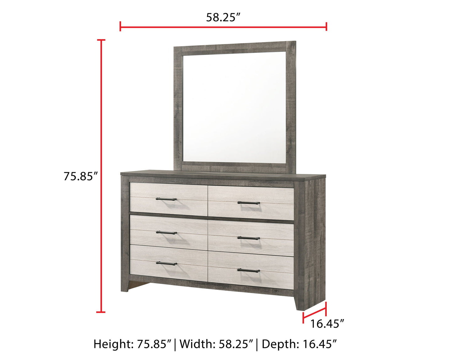 Rhett - Dresser, Mirror Crown Mark
