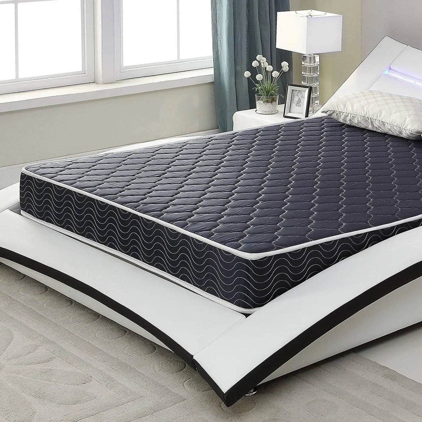 6" Waterproof Foam Mattress - Black / Blue - Twin Daily Nest