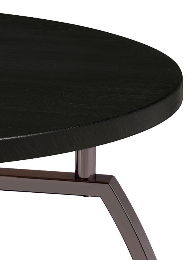 Dacre - Round Engineered Wood Top Table CoasterEssence