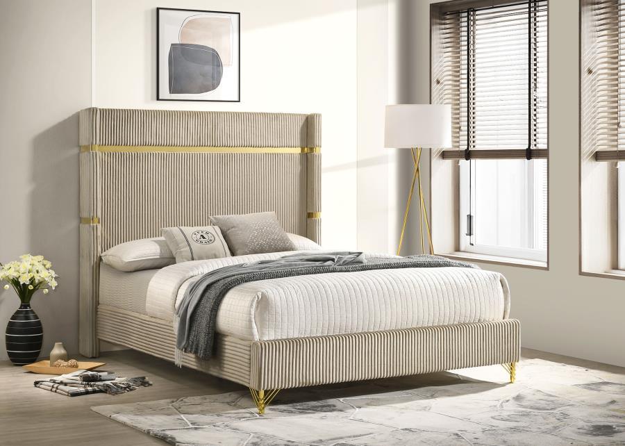 Lucia - Upholstered Wingback Bed Coaster Fine Furniture