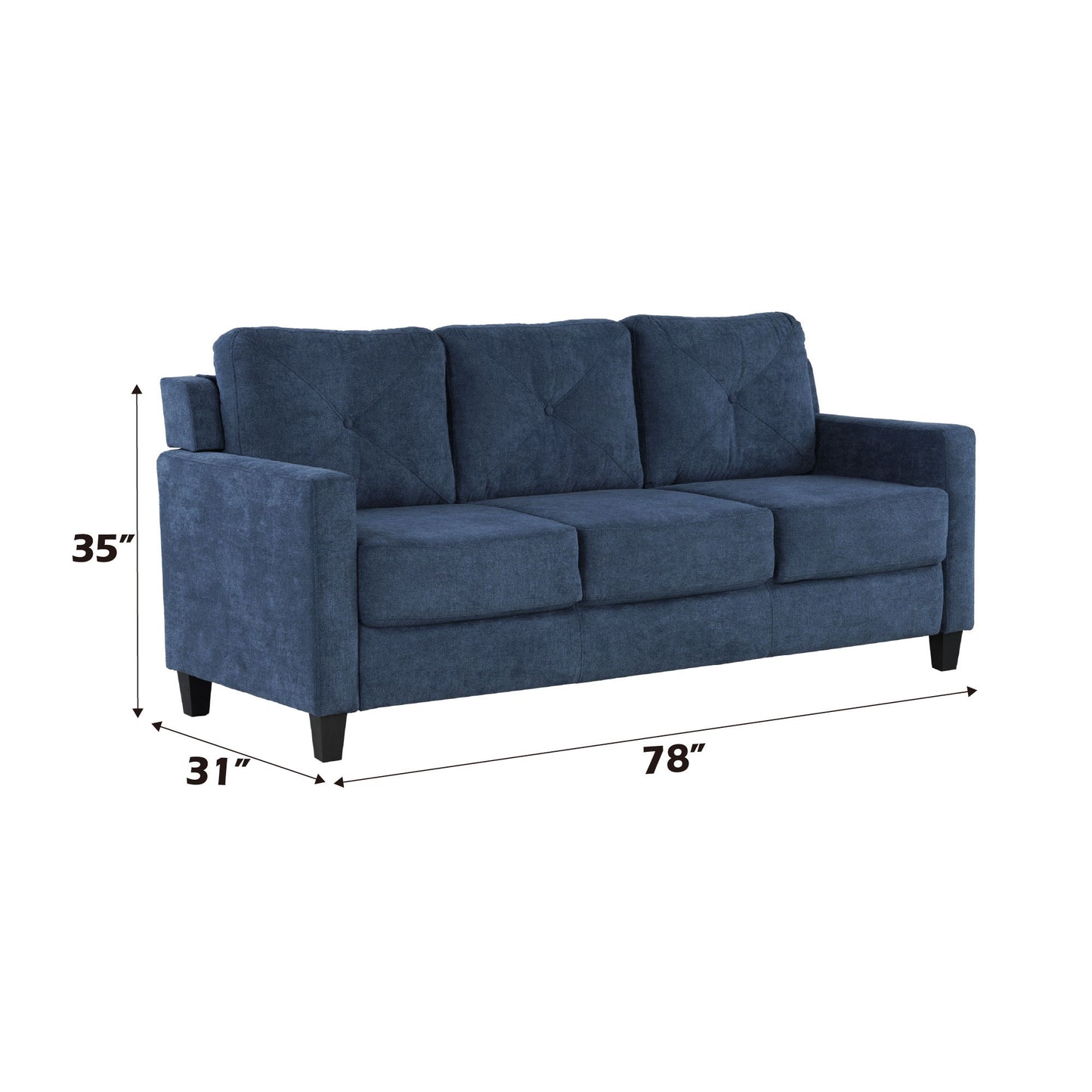 Horatio - Chenille 3 Piece Living Room Set Acme