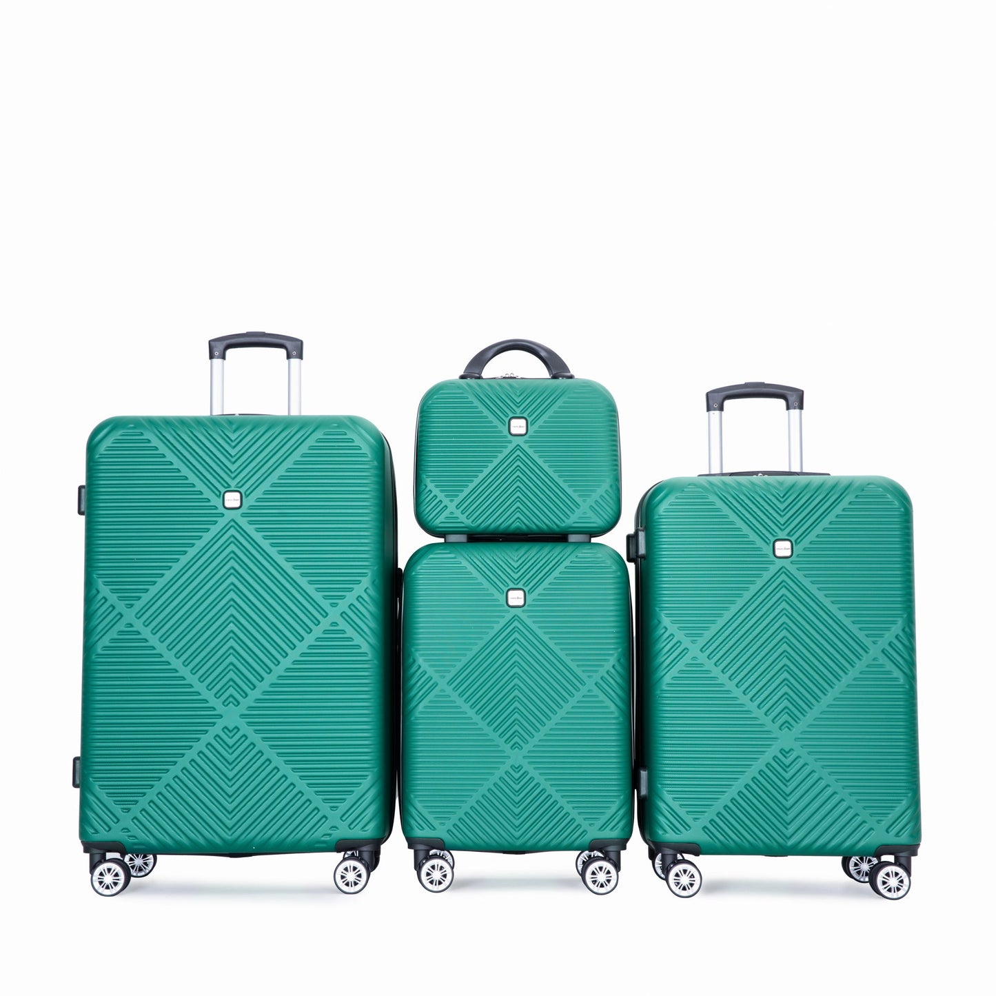 4 Piece Lightweight Suitcase, Makeup Box, Aircraft Wheels Daily Nest