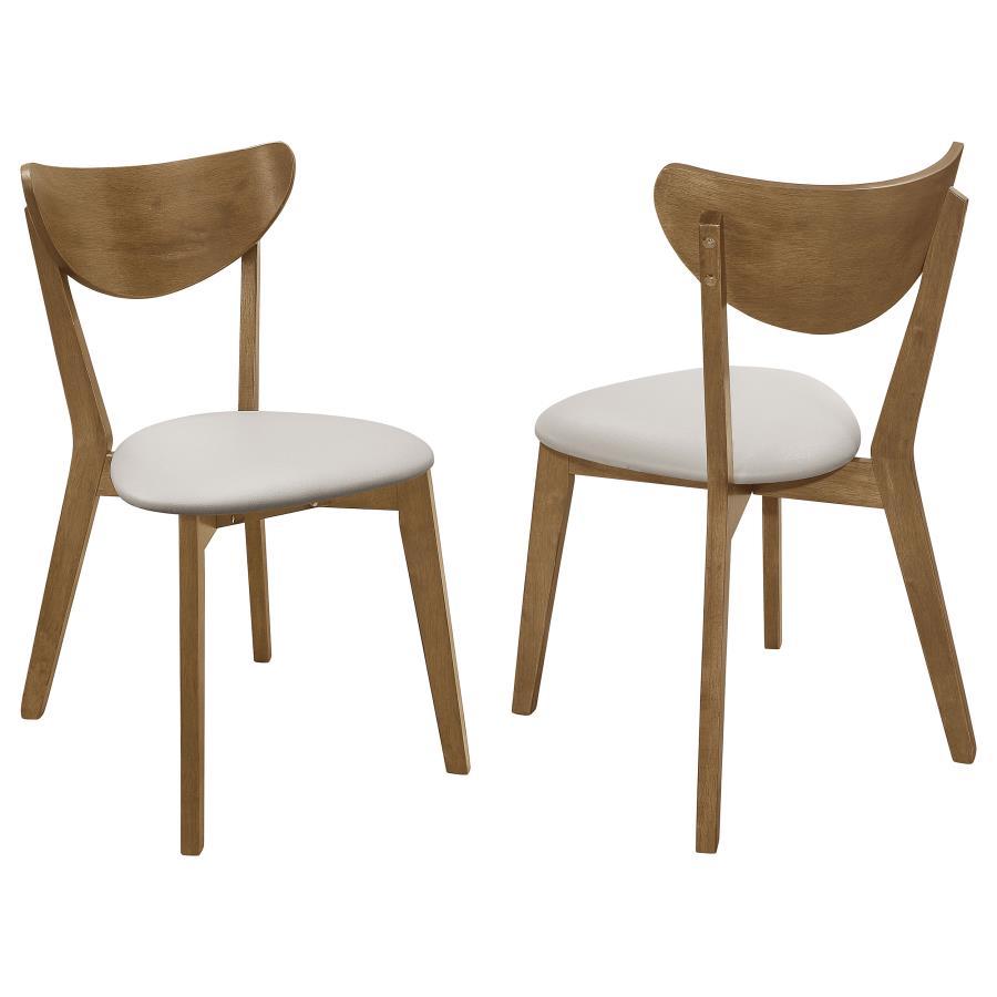 Kersey - Curved Wood Dining Side Chair (Set of 2) - Chestnut CoasterEveryday