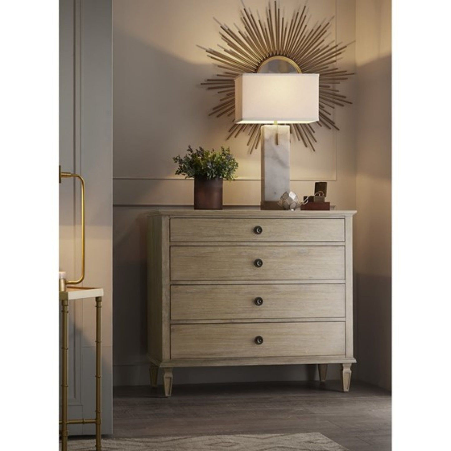 French Inspired Small Dresser - Wire Brushed Light Natural JLA
