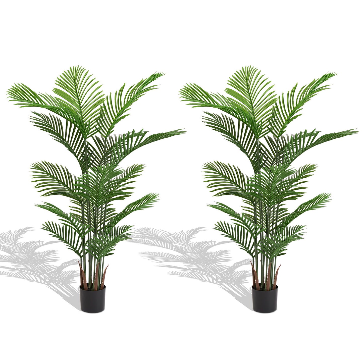Simulate Plastic Flower Boxes With Leaves For Outdoor Home Decor (Set of 2) - Green Daily Nest
