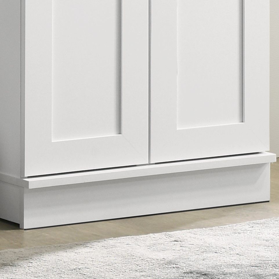 Evelyn - Sleek Storage Cabinet With Framed Panel Design - White Lilola Home