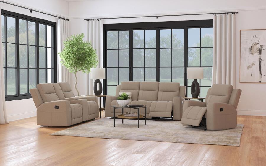 Brentwood - Upholstered Reclining Sofa Set Coaster Fine Furniture