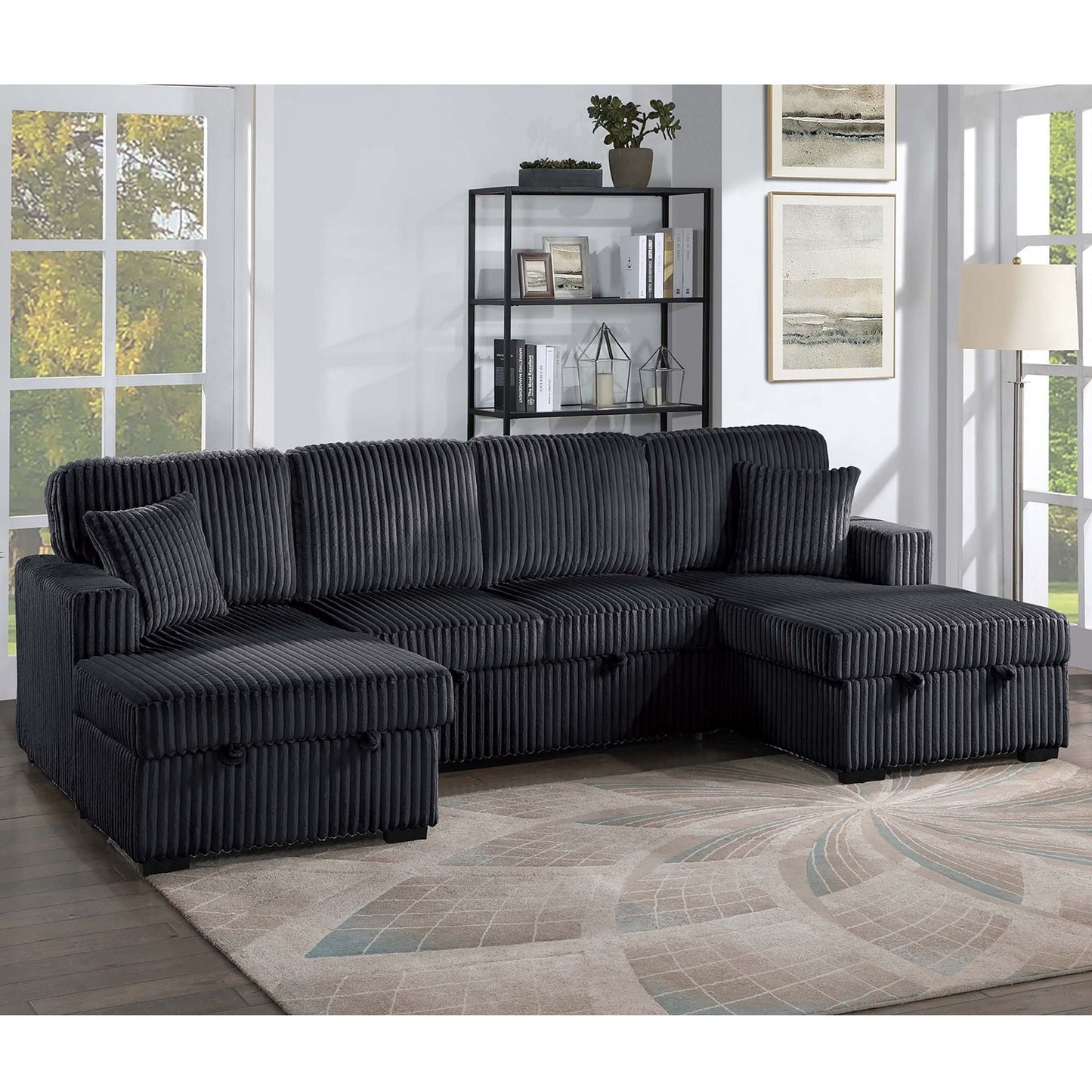 Convertible Sectional With Pull Out Bed Home Essentials