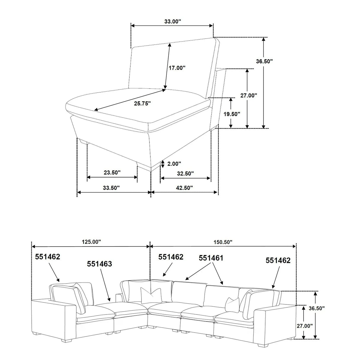 Ridgemont - Sectional Sofa Furniture Max