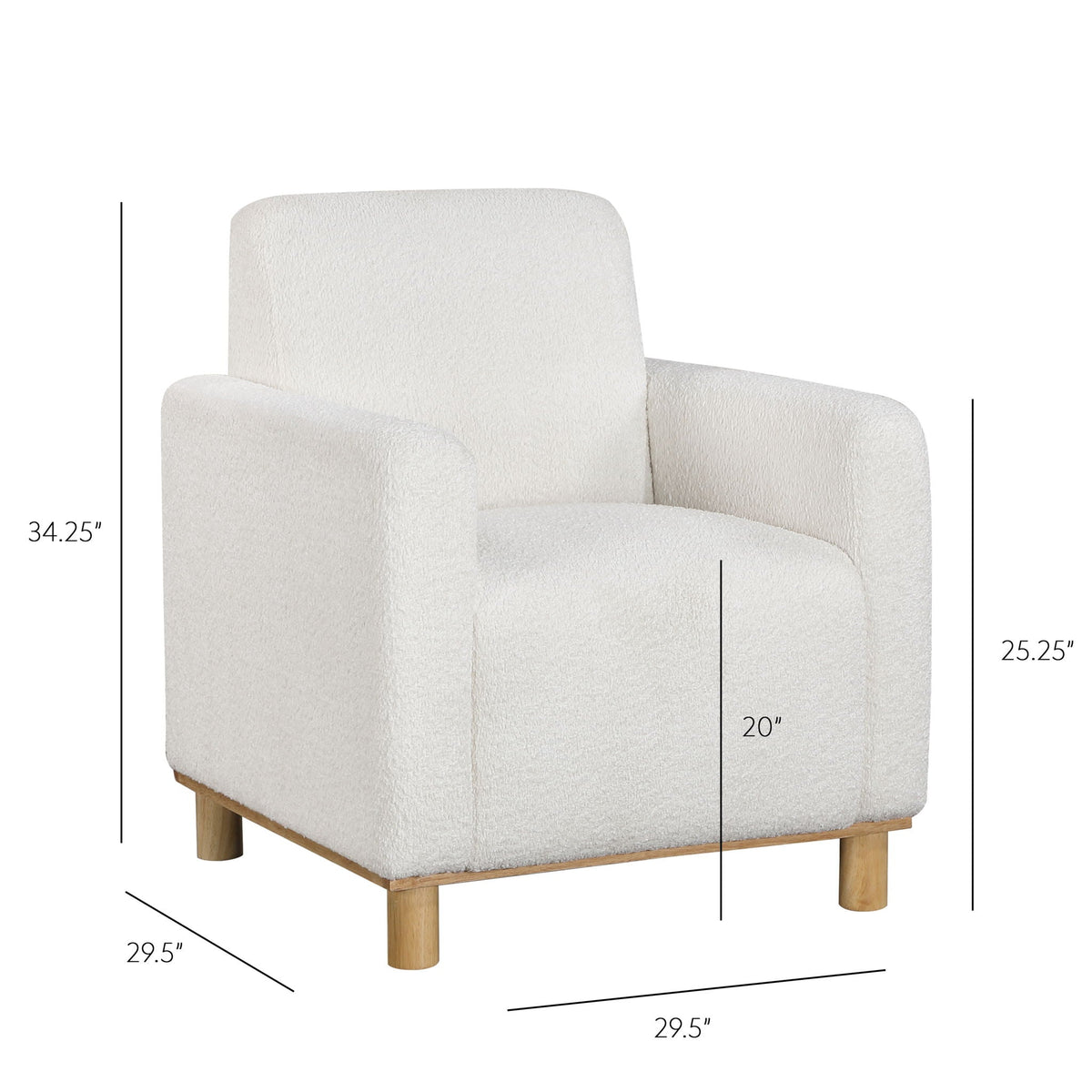 Mason - Arm Chair - White Ridgecrest Home