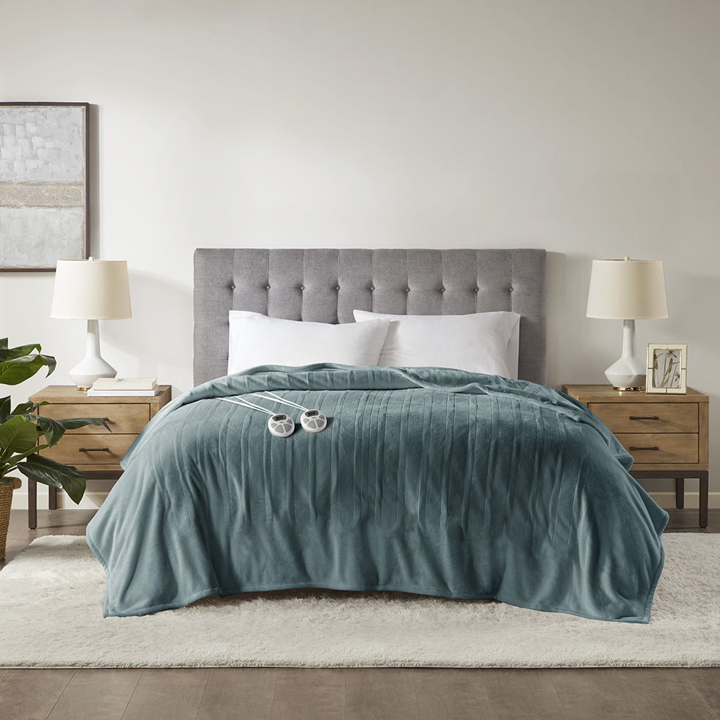 King Heated Blanket - Teal Serta