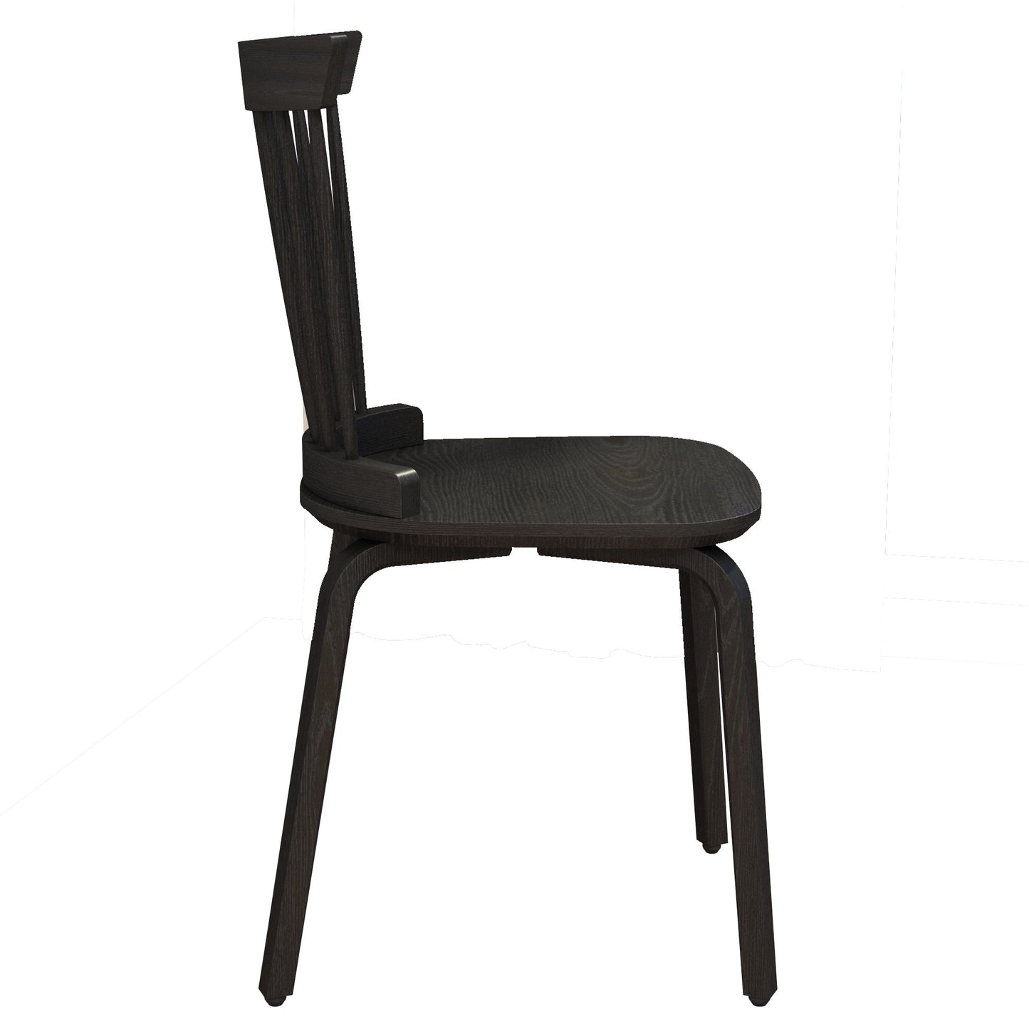 Solid Wood Slat Back Windsor Chair (Set of 2) Home Essentials