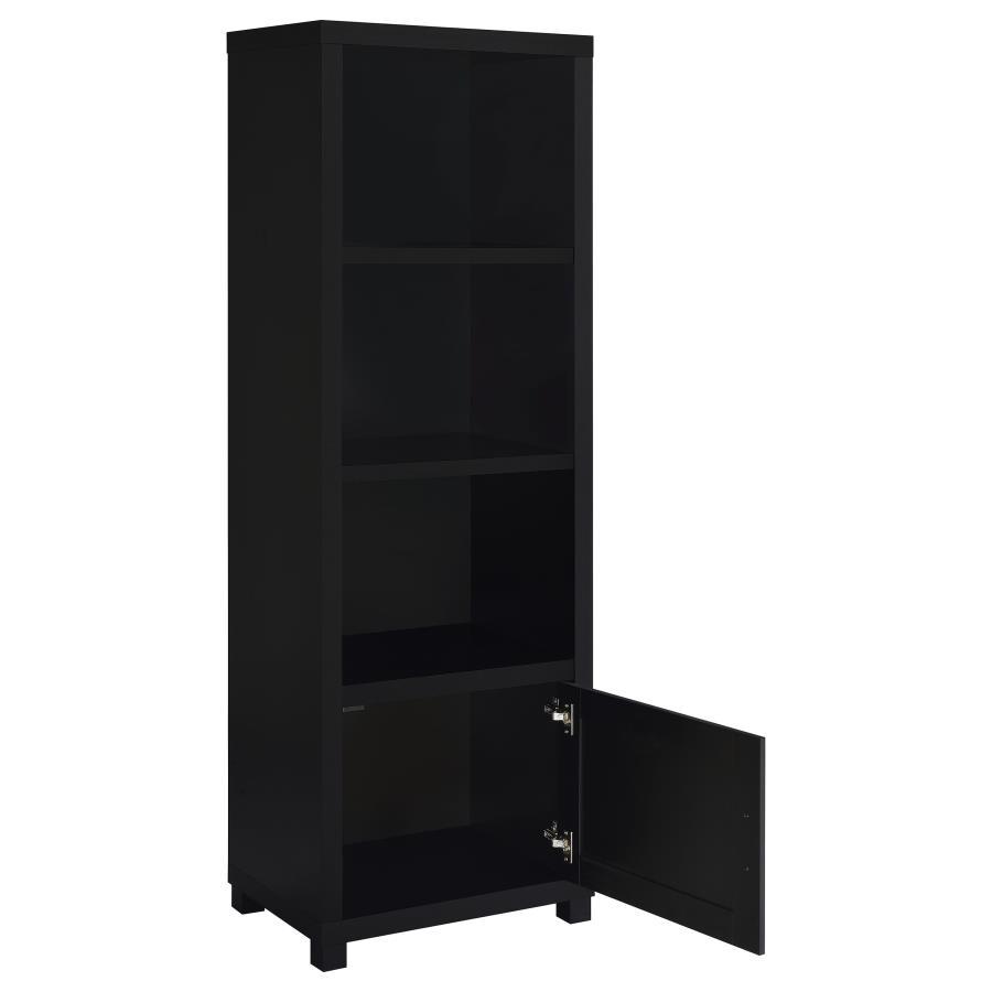 Jupiter - 3-Shelf Engineered Wood Media Tower - Black Coaster Fine Furniture