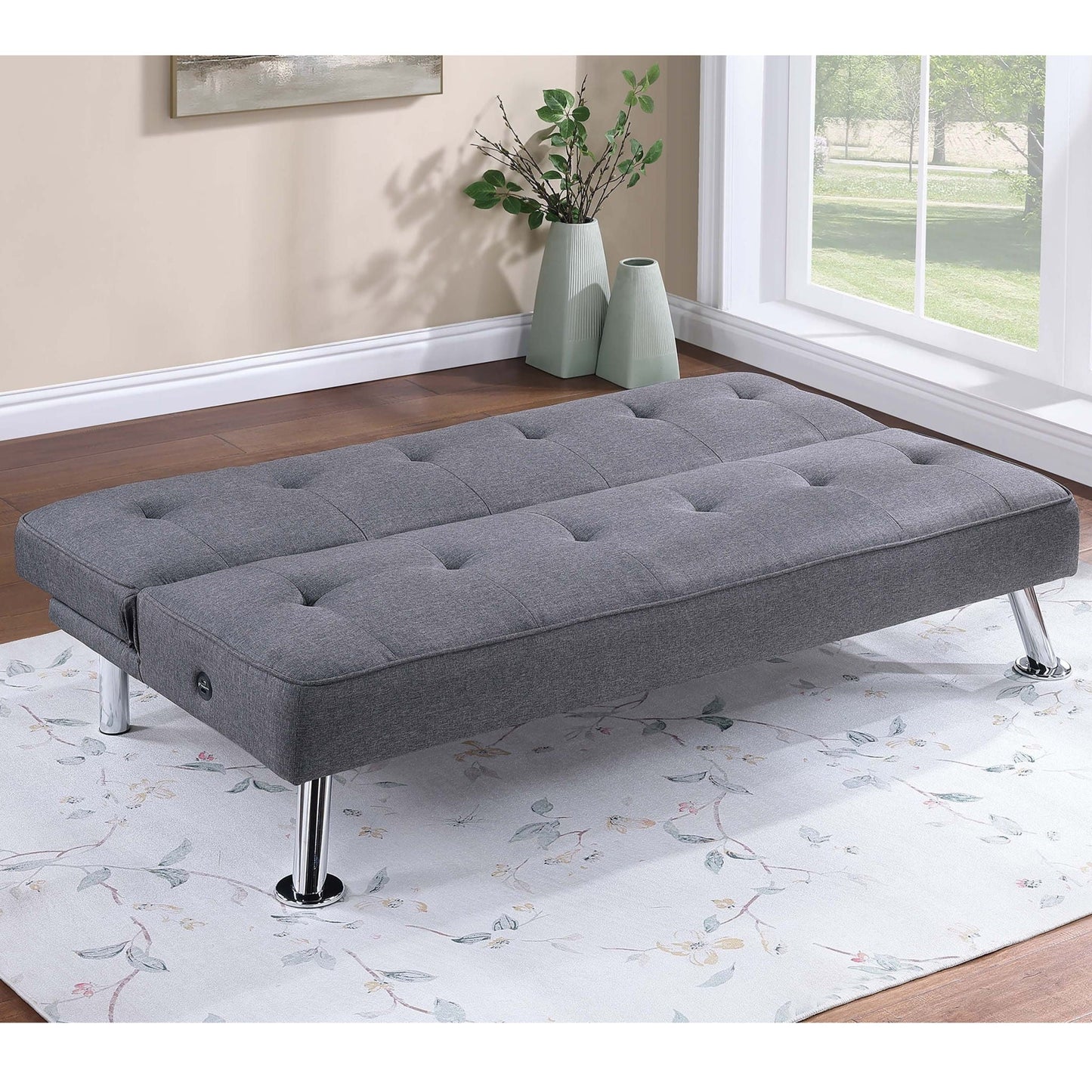 Tufted Sofa With USB Port For Living Room Home Essentials