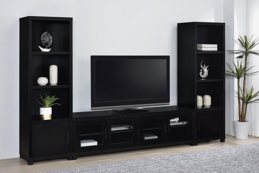 Jupiter - 3 Piece Entertainment Center TV Stand - Black Coaster Fine Furniture