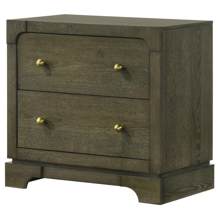 Gran Park - 2-Drawer Nightstand Bedside Table - Dark Cocoa Coaster Fine Furniture