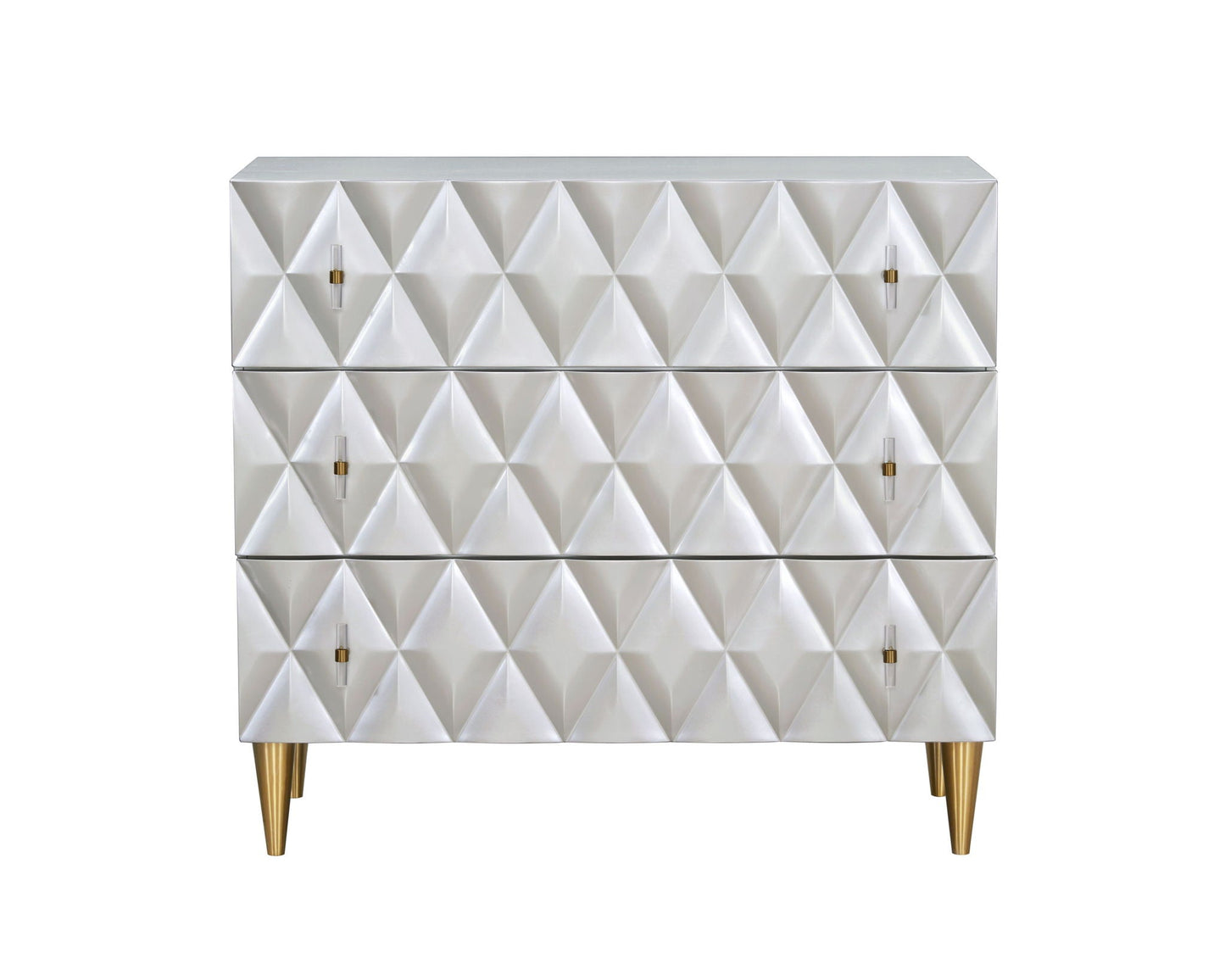 Anson - Console Cabinet - Silver / Champagne Acme