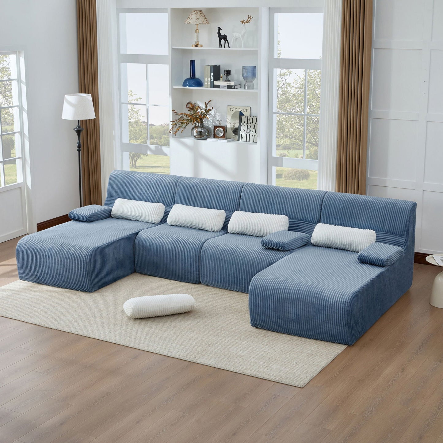 Oversized Sectional Sofa, Living Room Seating With Modular Design Hearth and Haven