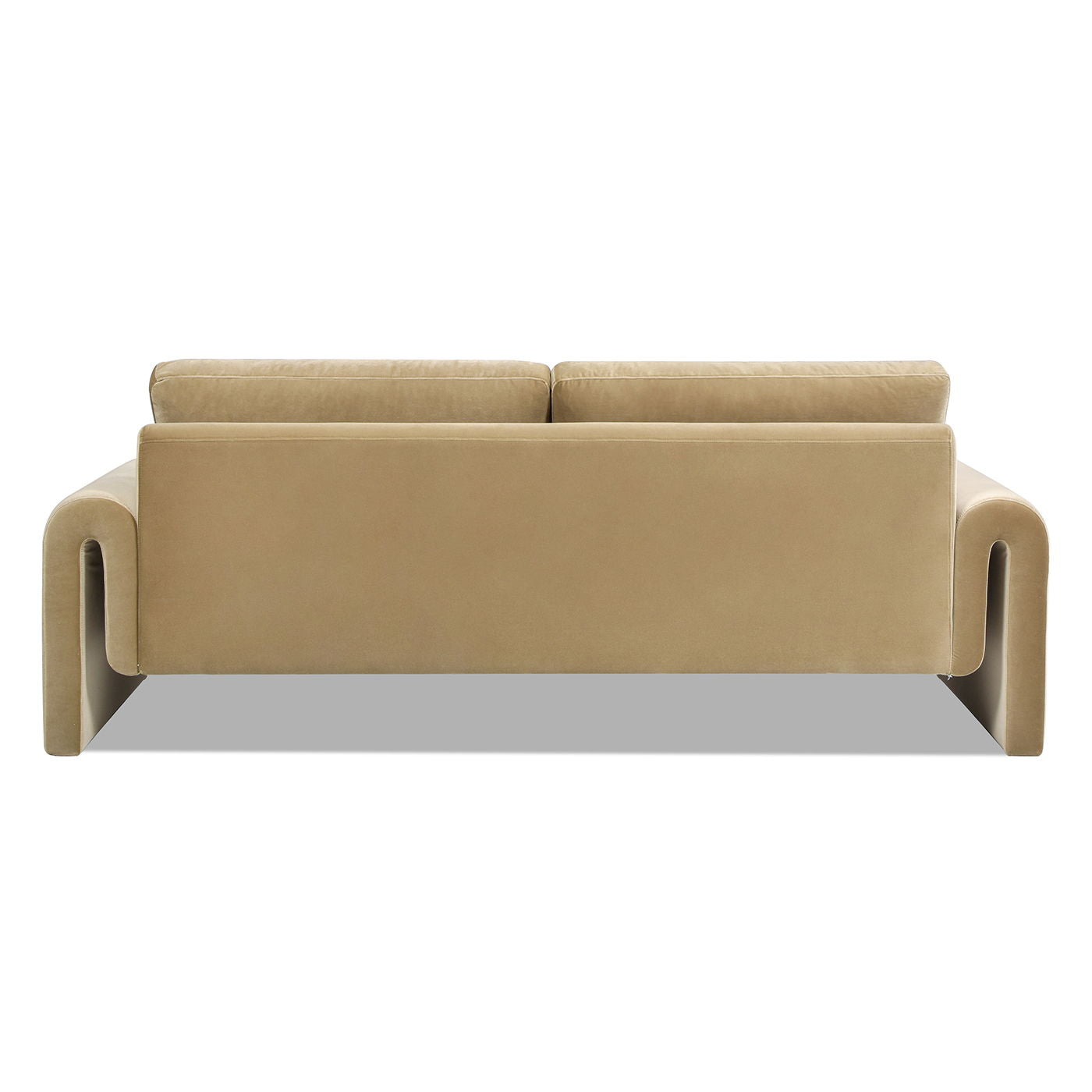 Mason - Arched Arm Sofa - Camel Brown Beige Jennifer Taylor Home