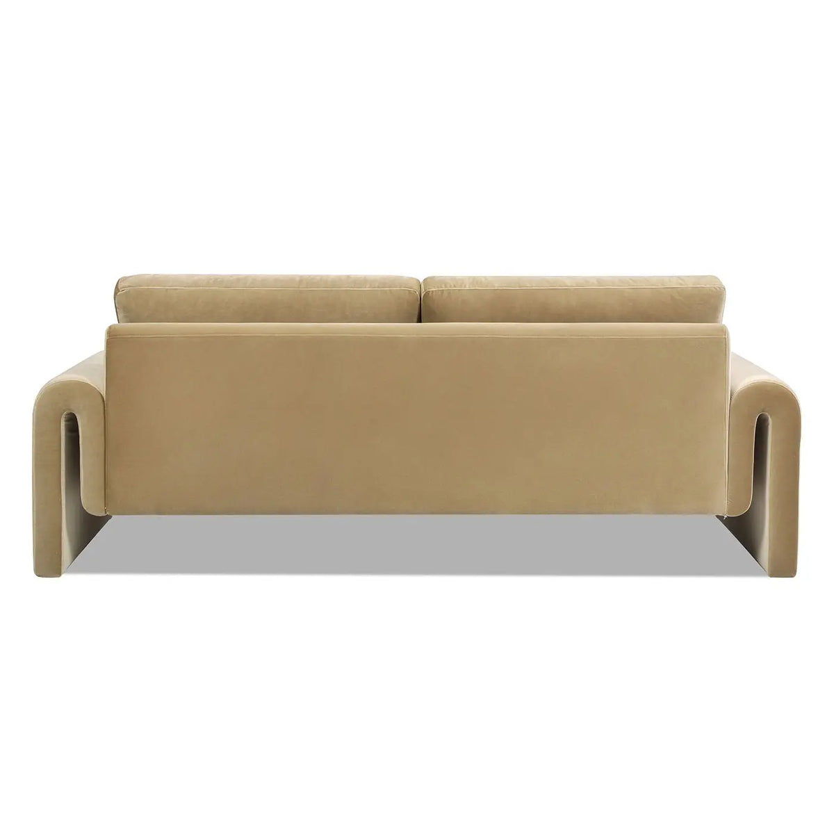 Mason - Arched Arm Sofa - Camel Brown Beige Jennifer Taylor Home