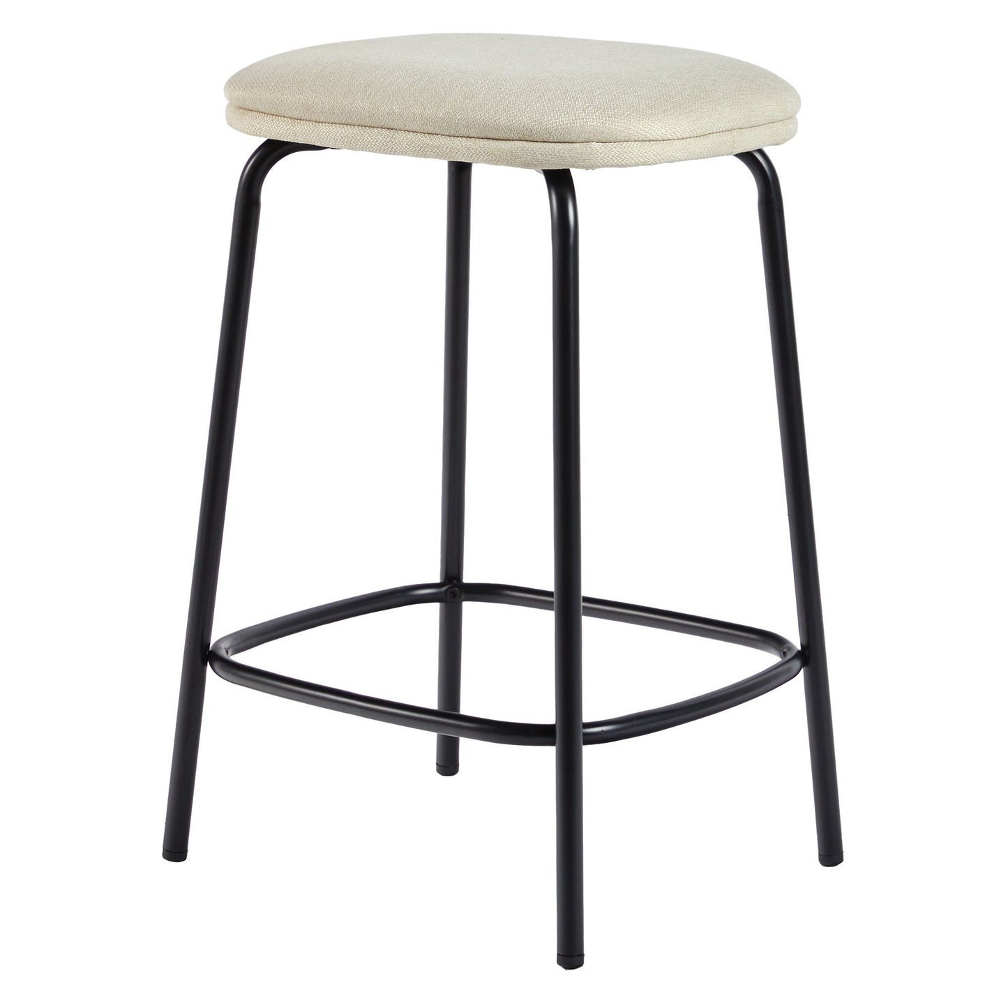 Modern Simple Counter Stool With Upholstered Seat (Set of 2) Walker Edison