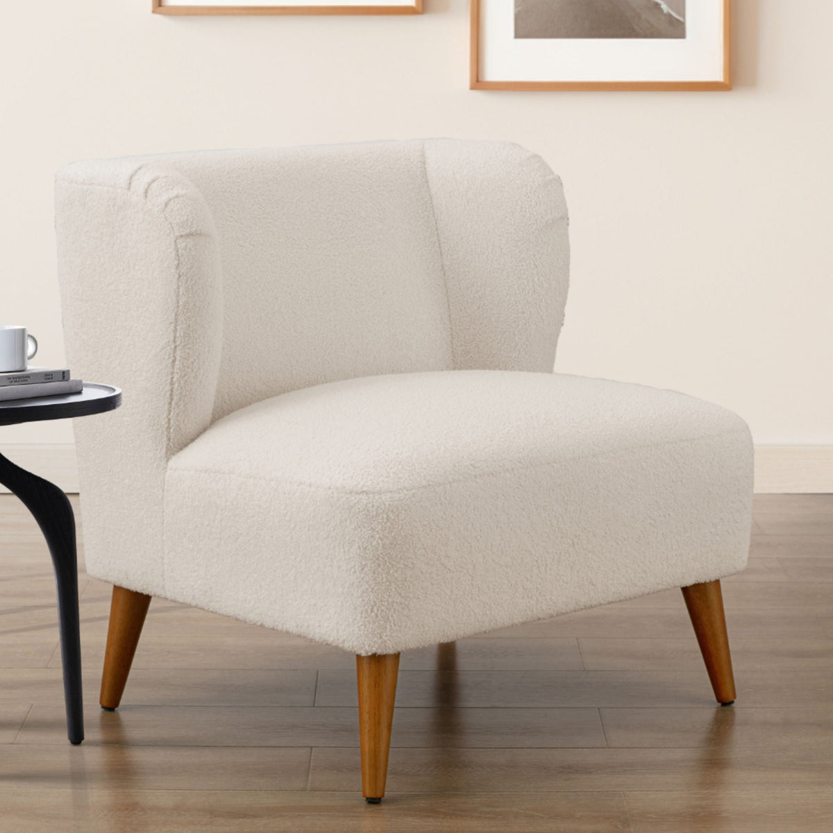 Veda - Accent Chair - White Ridgecrest Home